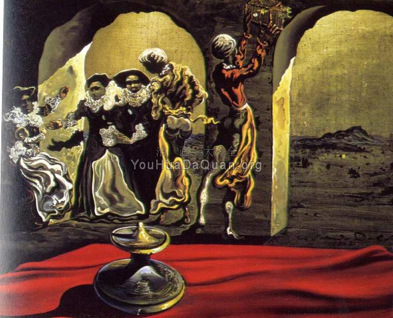 伏尔泰正在消失的半身像 - 萨尔瓦多·达利